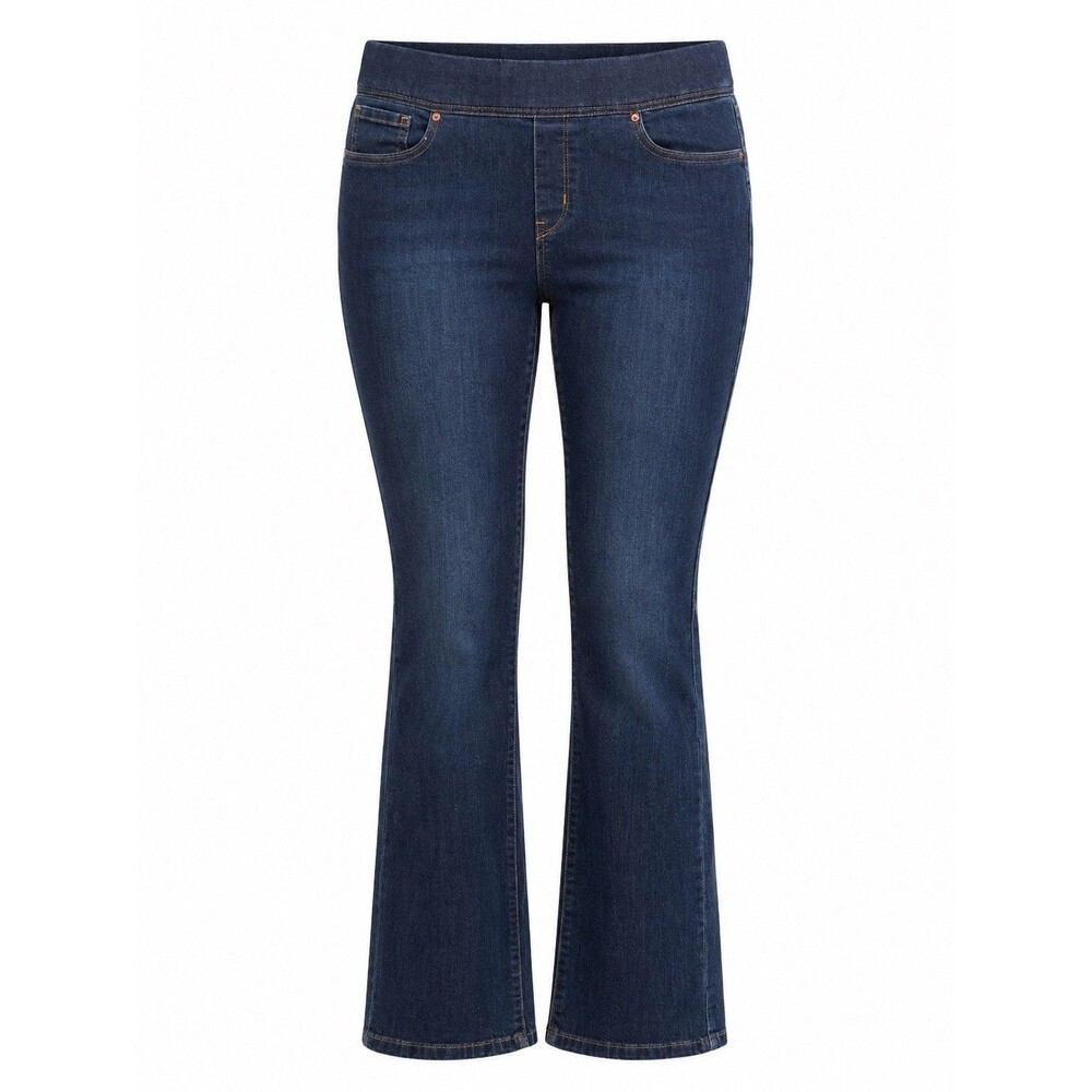 Levi Strauss Signature Pull On Bootcut Jeans Women’s 14M W32 L30 Dark Wash